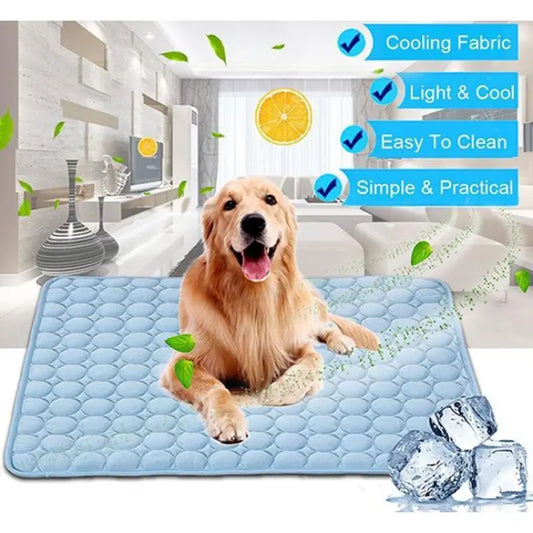 Pet Dog Cat Ice Silk Cold Nest Pad For Cooling In Summer