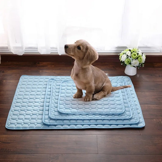 Pet Dog Cat Ice Silk Cold Nest Pad For Cooling In Summer